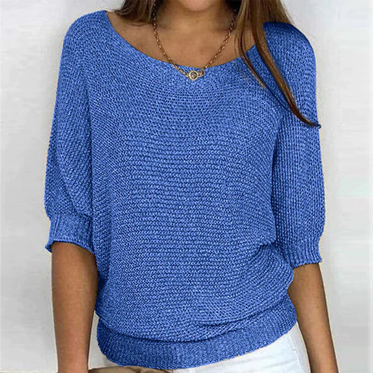 Fine Knit 3/4 Sleeve Jumper