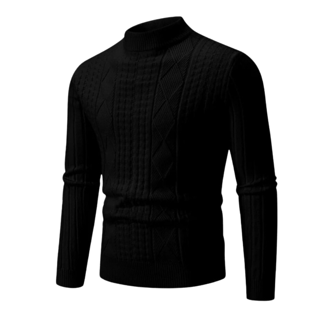 Twisted Knit Winter Jumper, White
