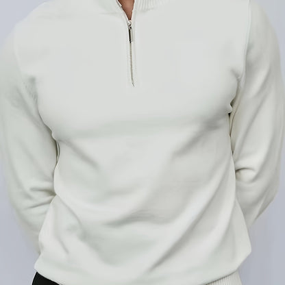 Fitted Zip Neck Jumper, Black (2)