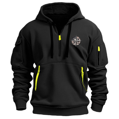 Casual Zipped Hoodie with Pockets