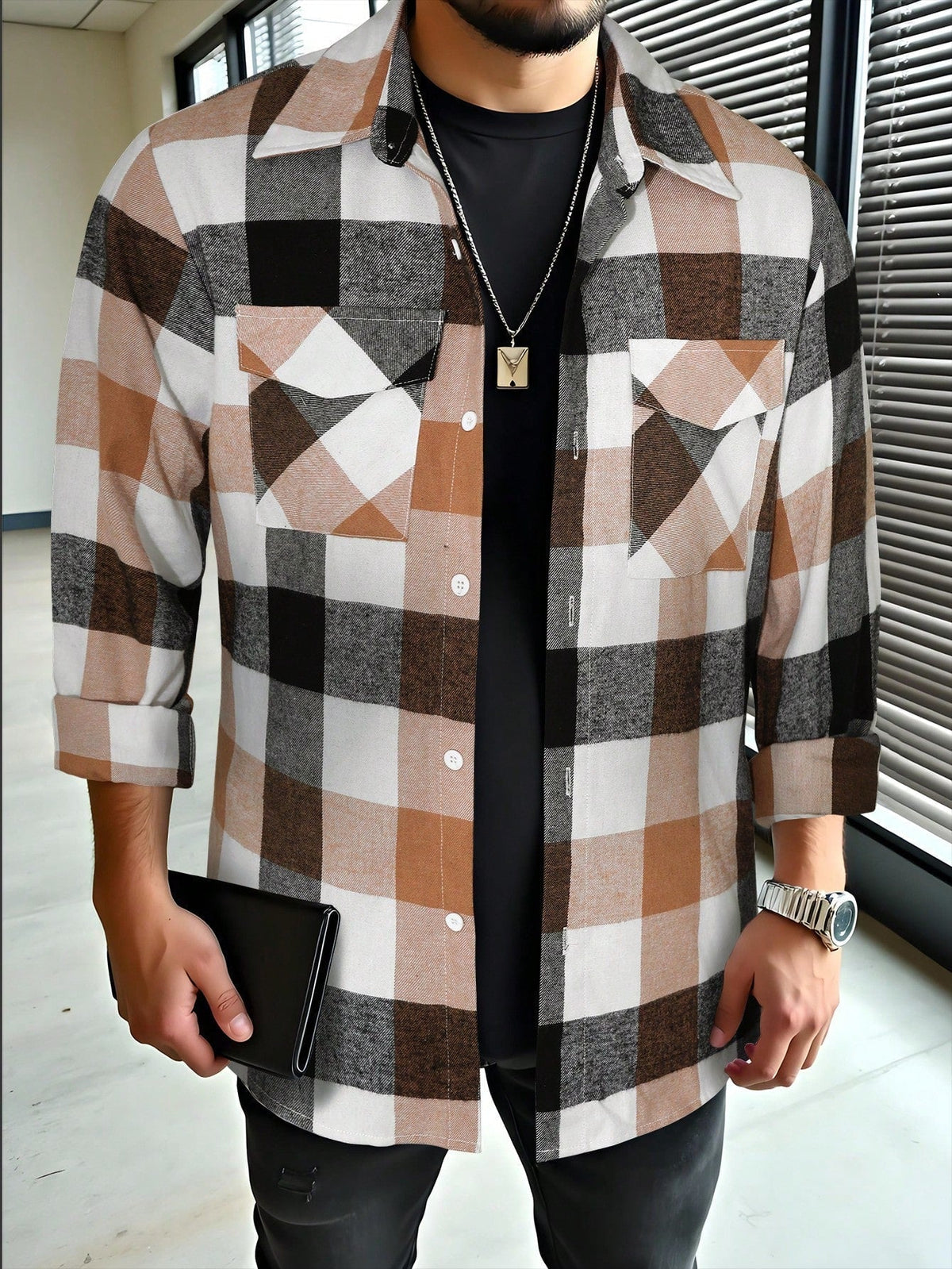 Vintage Check Long-Sleeve Shirt