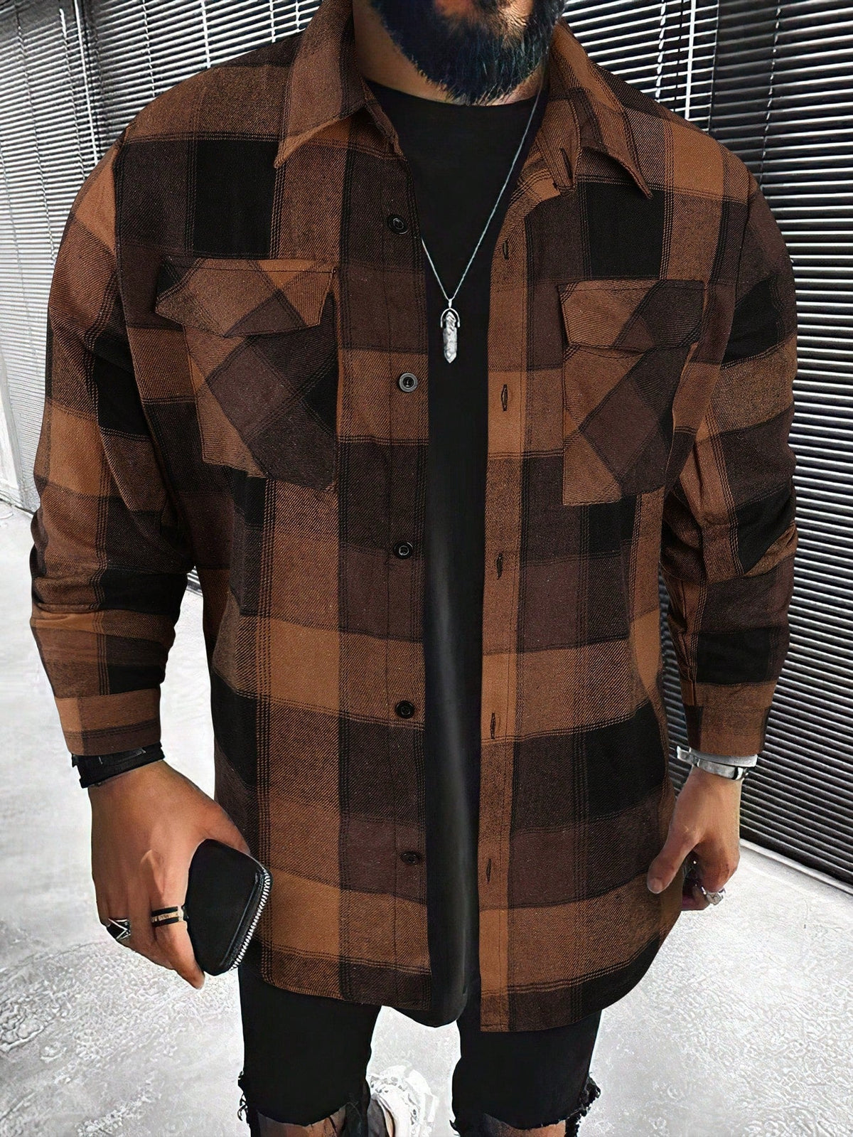 Vintage Check Long-Sleeve Shirt