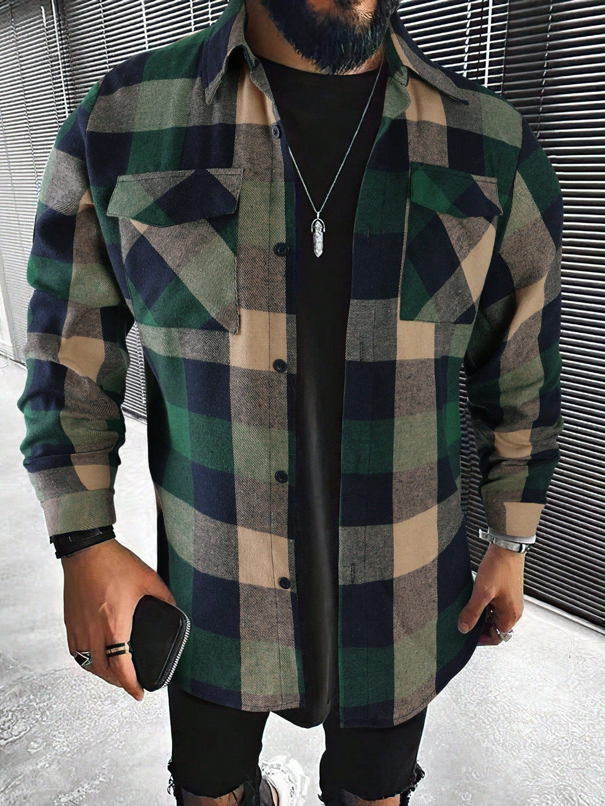 Vintage Check Long-Sleeve Shirt