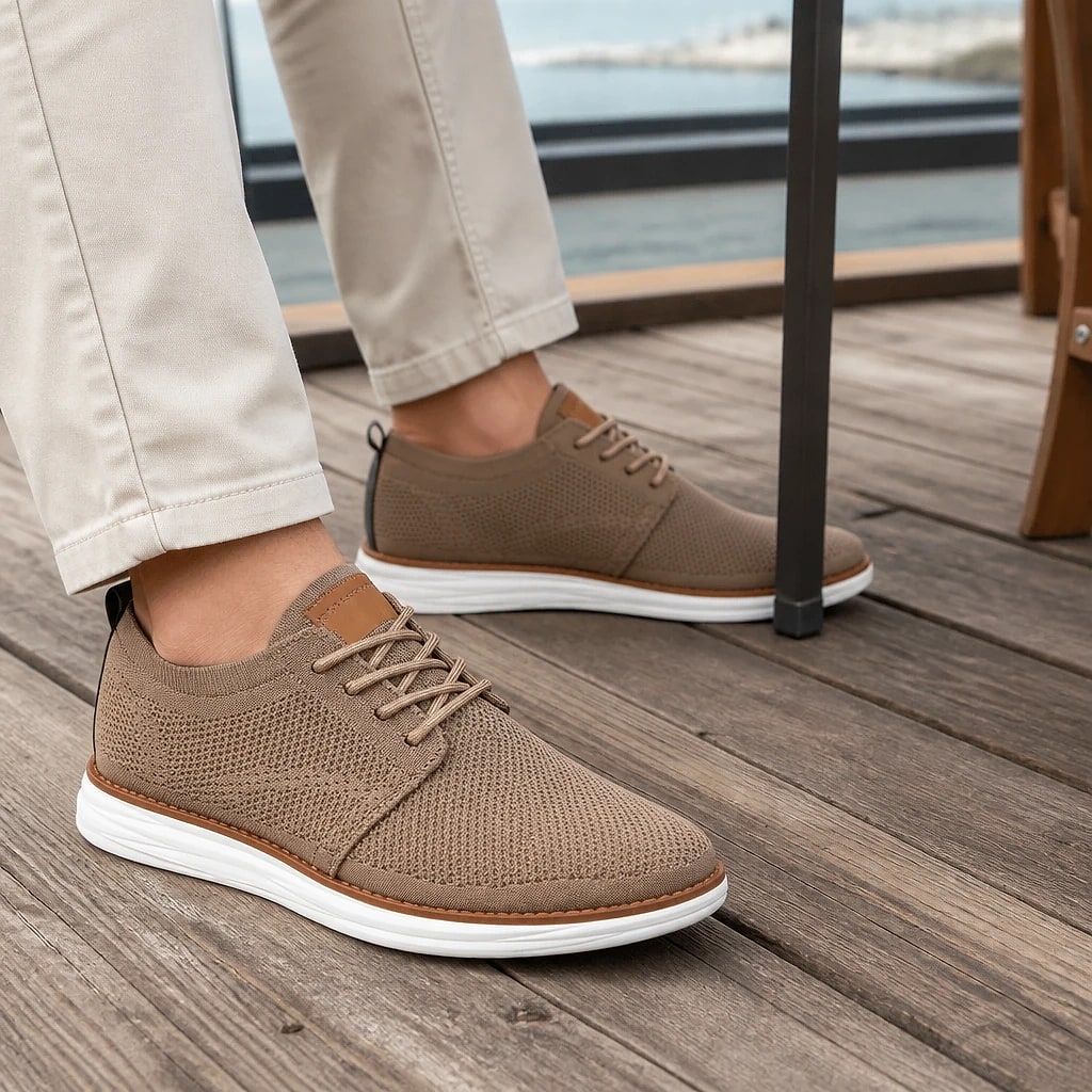 Men's Knit Dress Sneakers