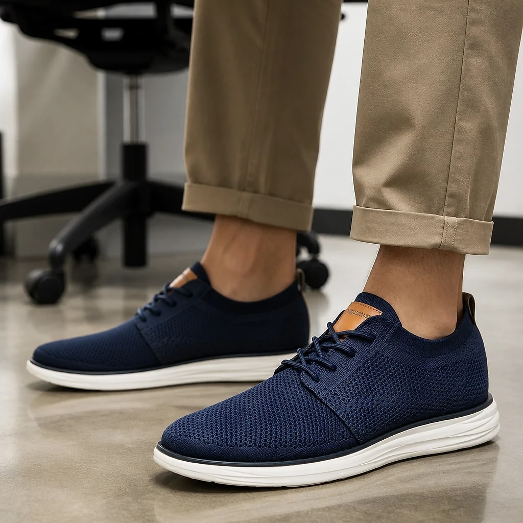 Men's Knit Mesh Dress Sneakers