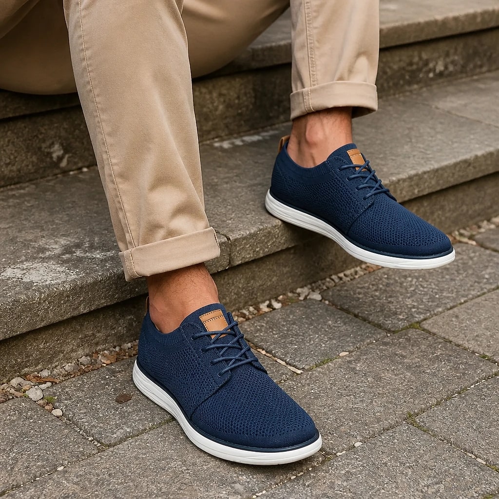 Men's Knit Mesh Dress Sneakers
