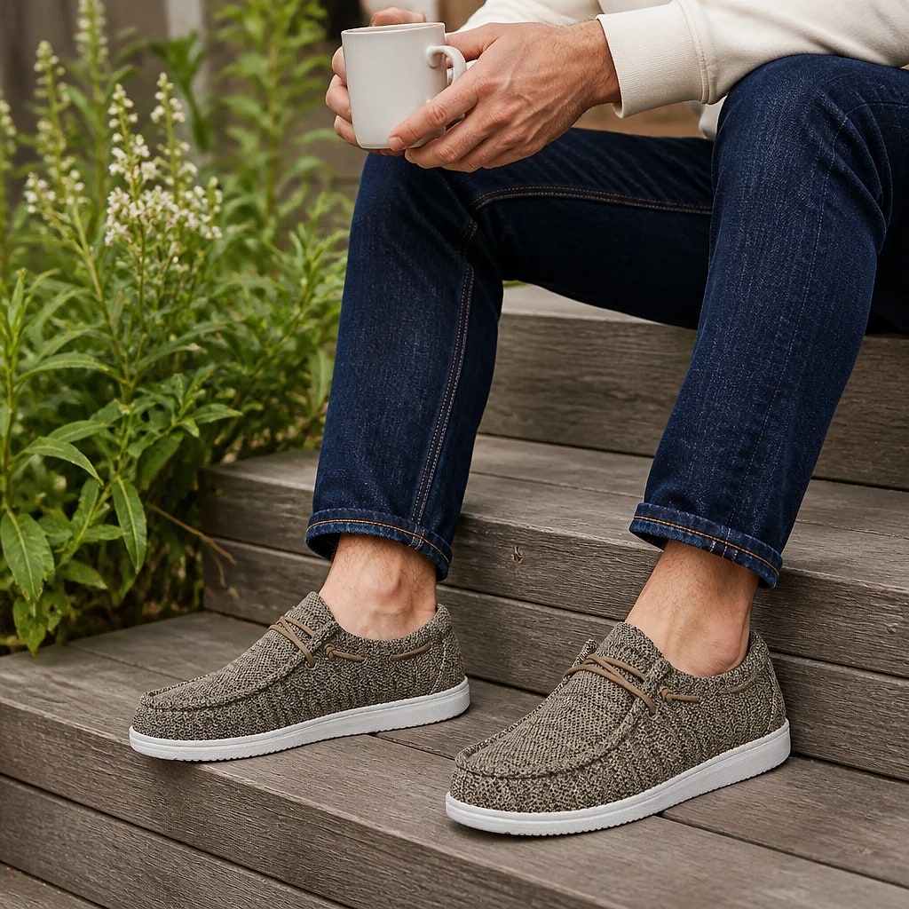 Men's Knit Slip-On Loafers