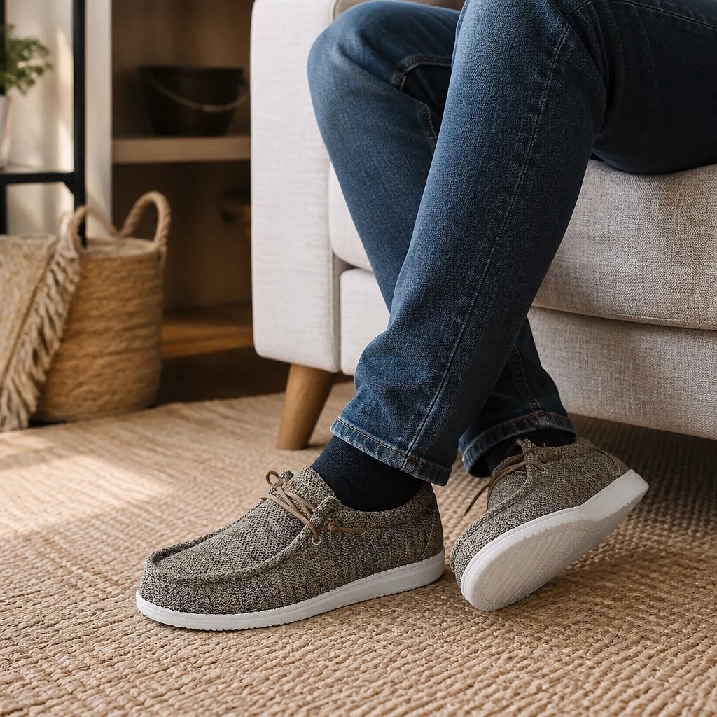Men's Knit Slip-On Loafers