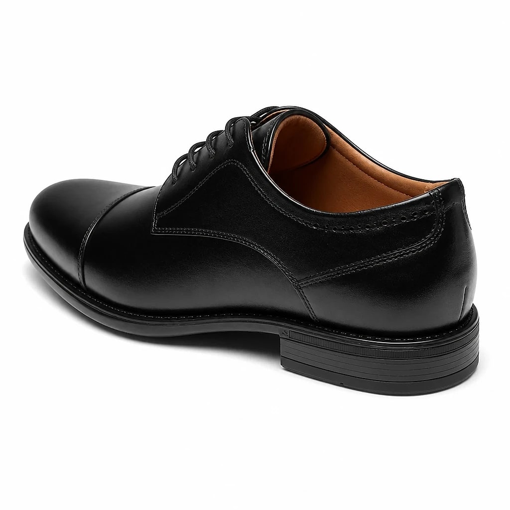Men's Leather Cap-Toe Oxford Shoes