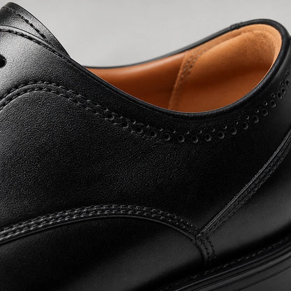 Men's Leather Cap-Toe Oxford Shoes