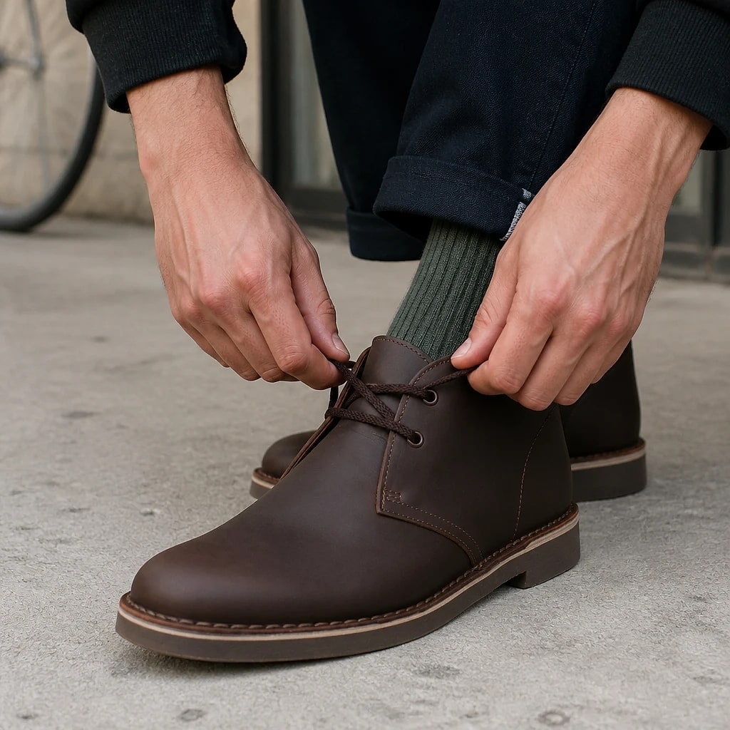 Men's Leather Chukka Boots