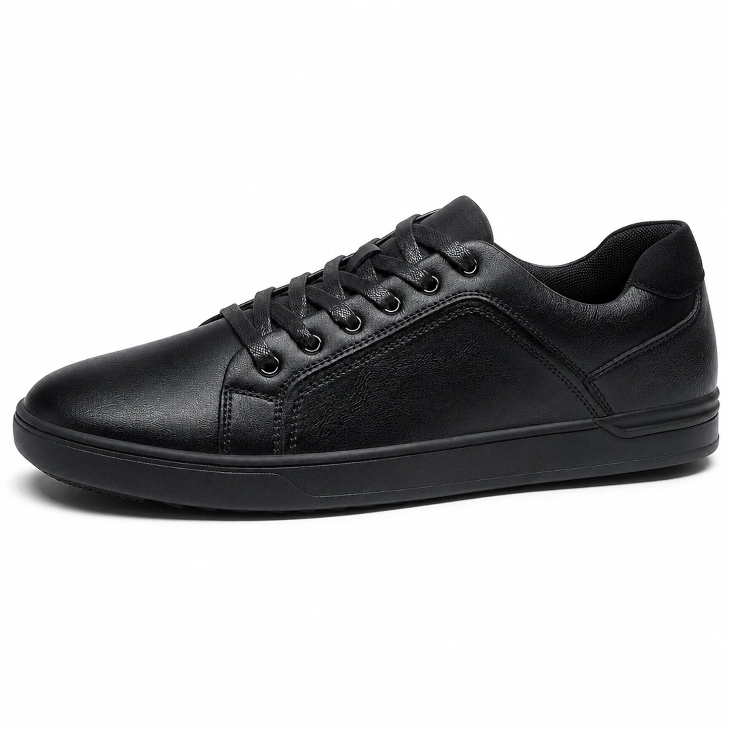 Men's Leather Look Trainers