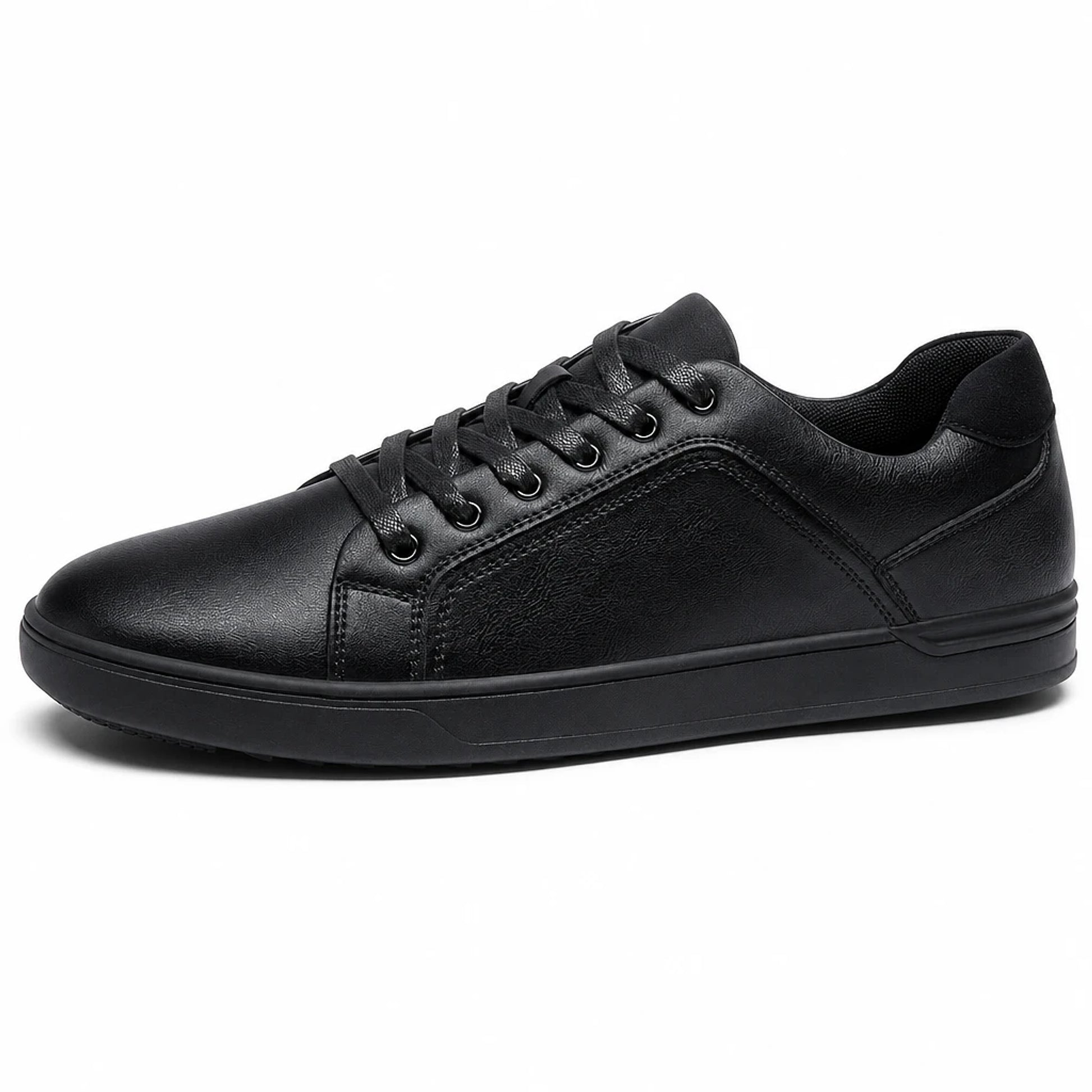 Men's Leather Look Trainers