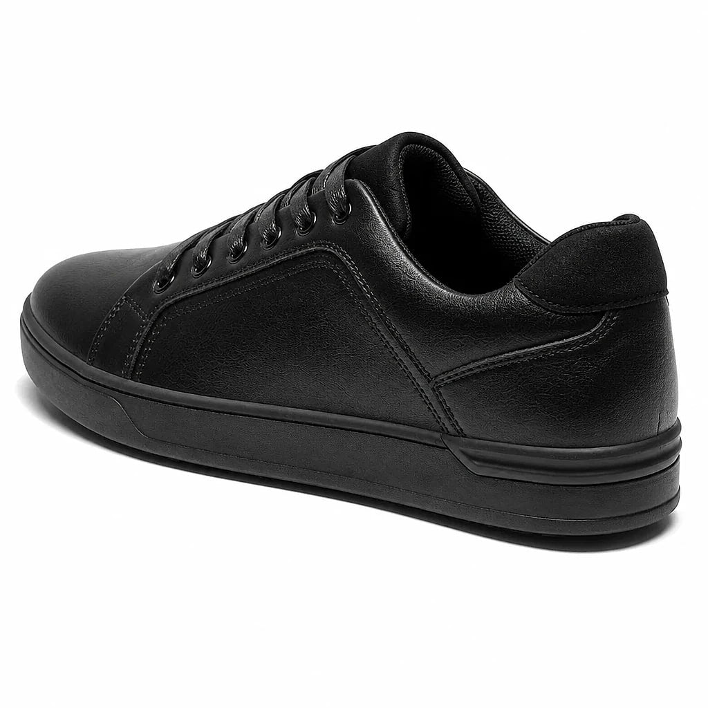 Men's Leather Look Trainers