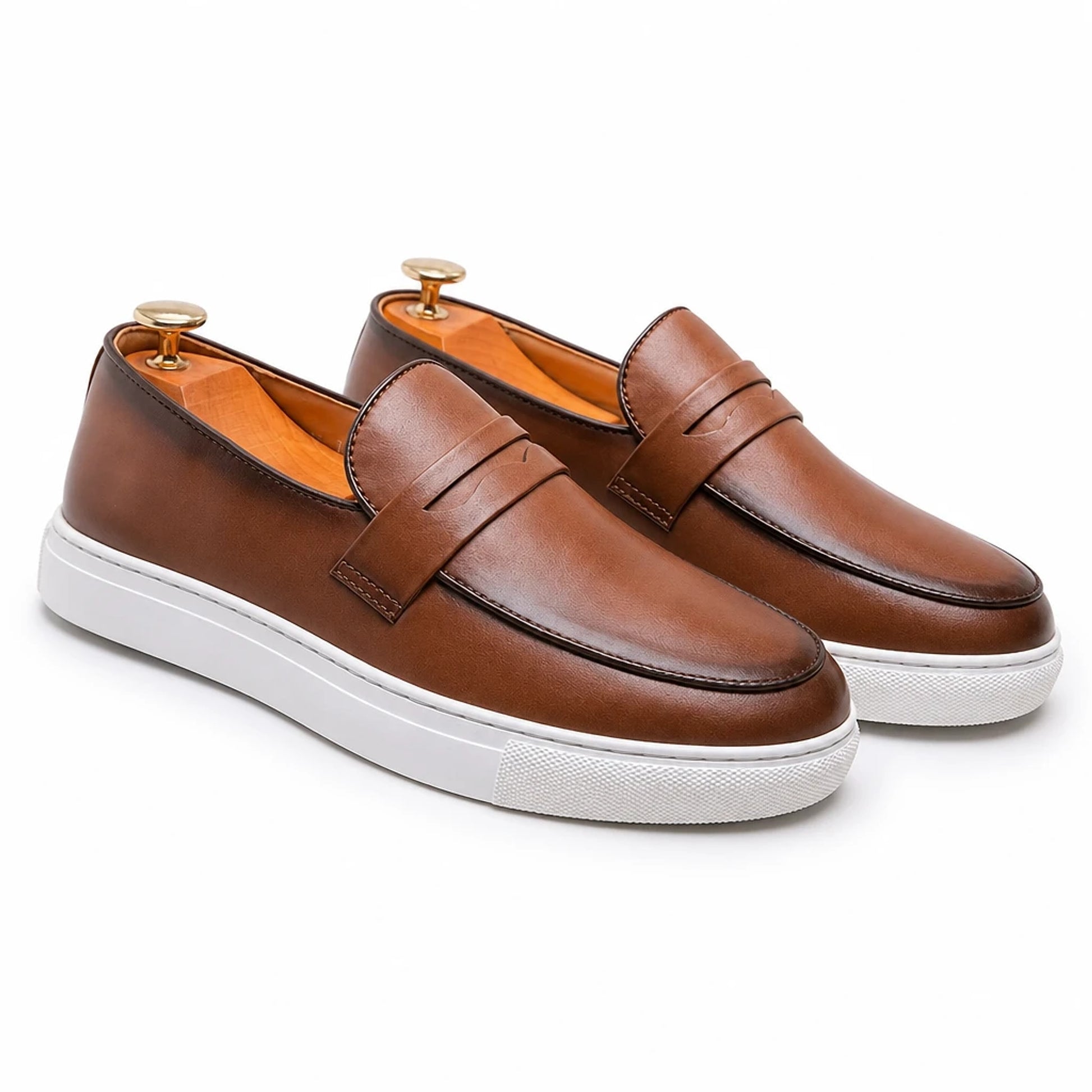 Men's Leather Penny Loafers