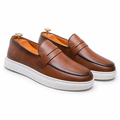 Men's Leather Penny Loafers