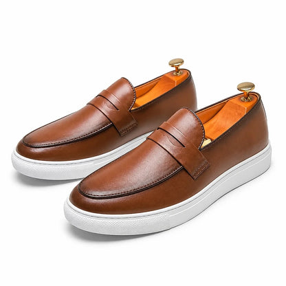 Men's Leather Penny Loafers