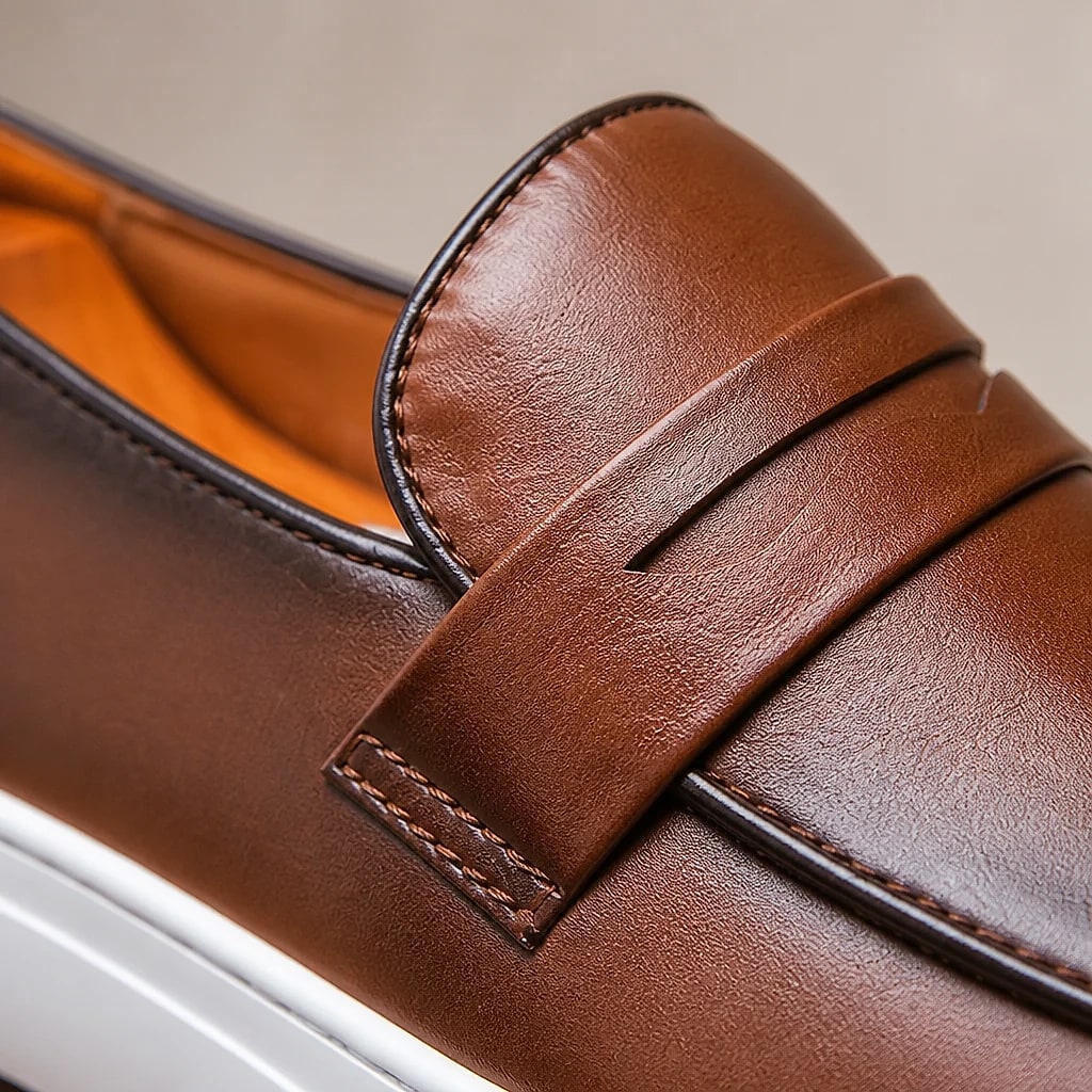 Men's Leather Penny Loafers