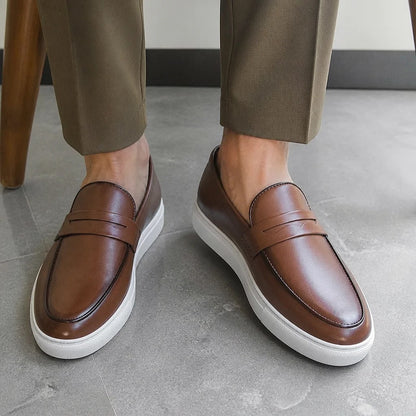 Men's Leather Penny Loafers