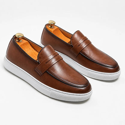 Men's Leather Penny Loafers