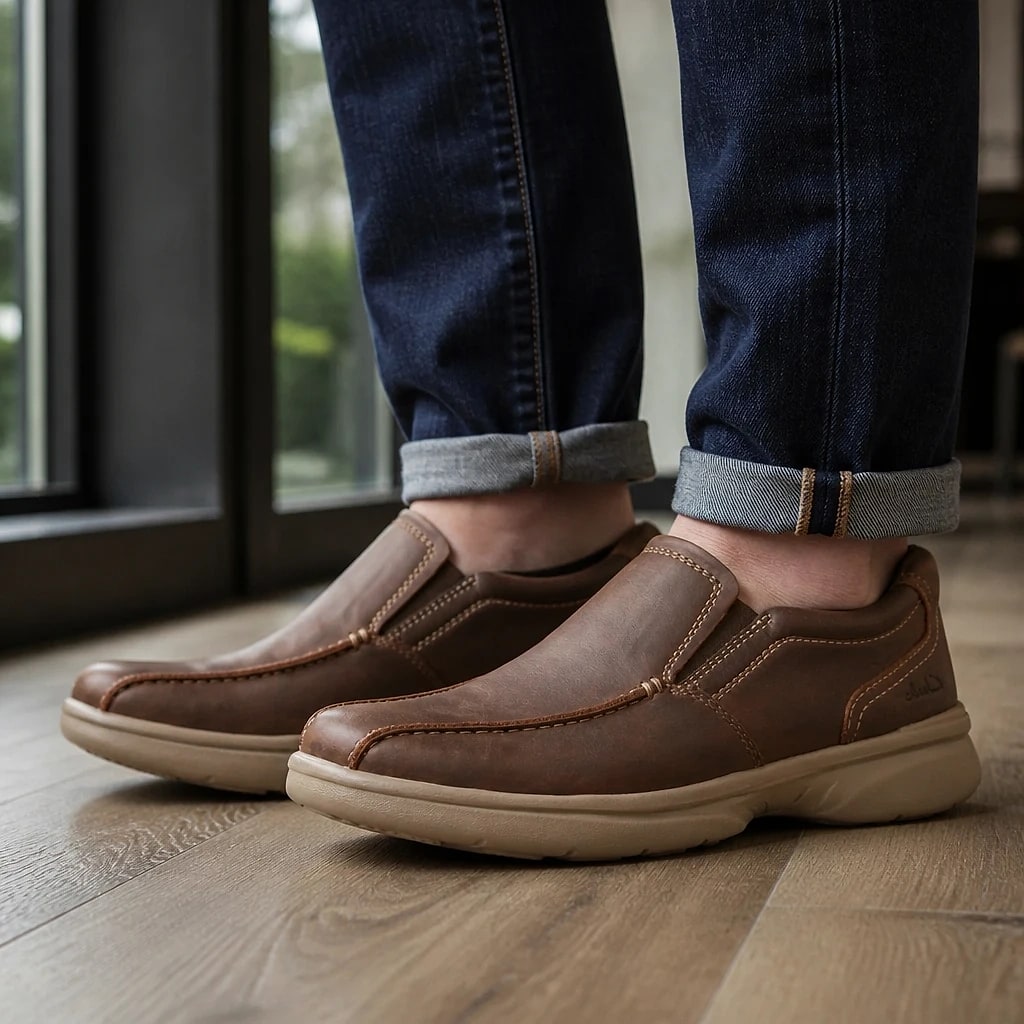 Men's Leather Slip-On Loafers