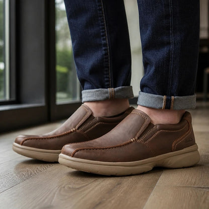 Men's Leather Slip-On Loafers