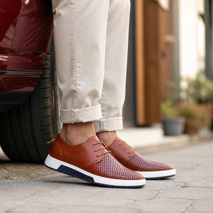 Men's Perforated Oxford Shoes