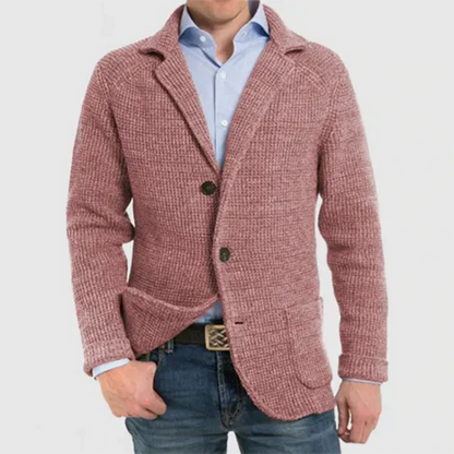 Knitted Blazer-Style Cardigan