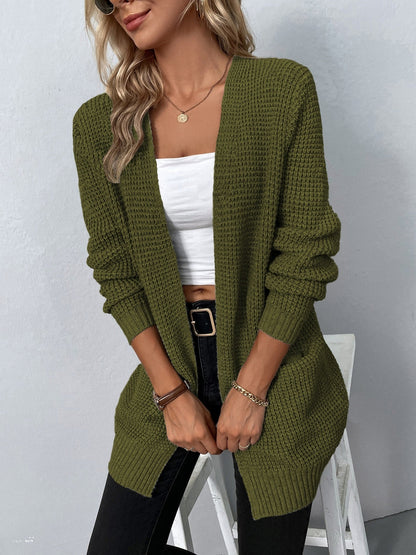 Chunky Knit Winter Cardigan, Grey