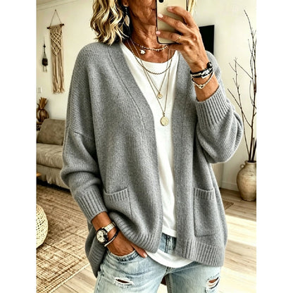 Oversized Knit Cardigan, Pink