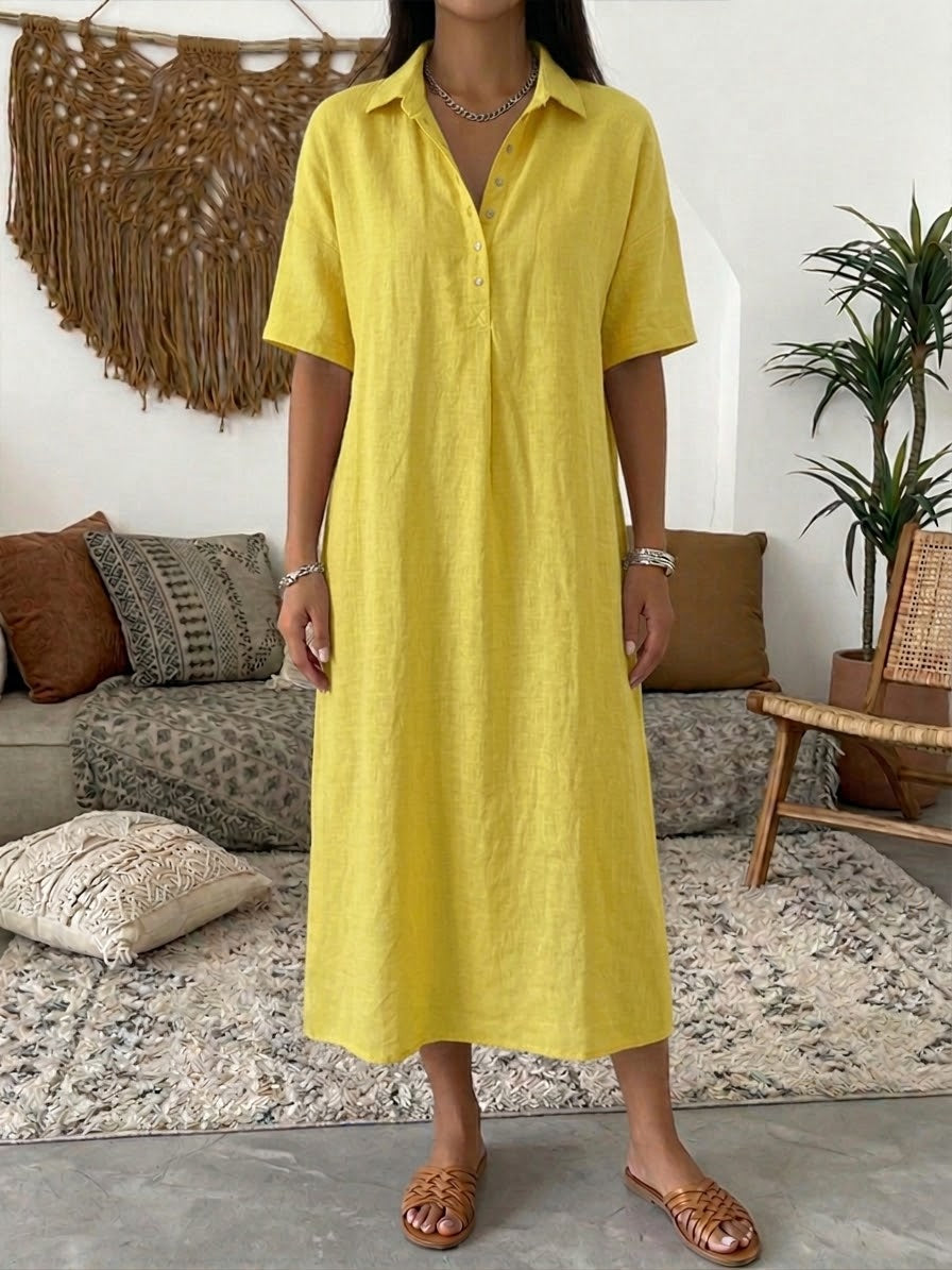 Long Linen Summer Dress