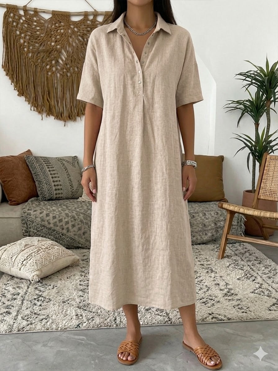 Long Linen Summer Dress