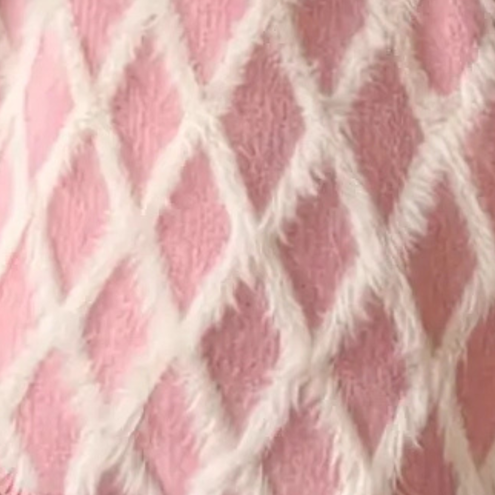 Fluffy Knit Winter Jumper, Pink