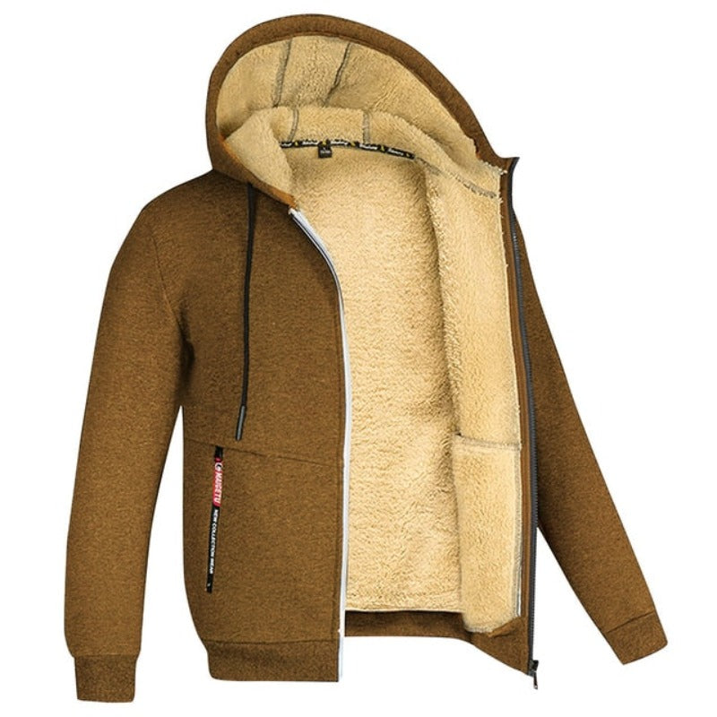 Sherpa-Lined Winter Hoodie