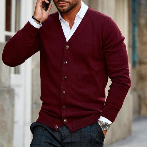 V-Neck Autumn Cardigan