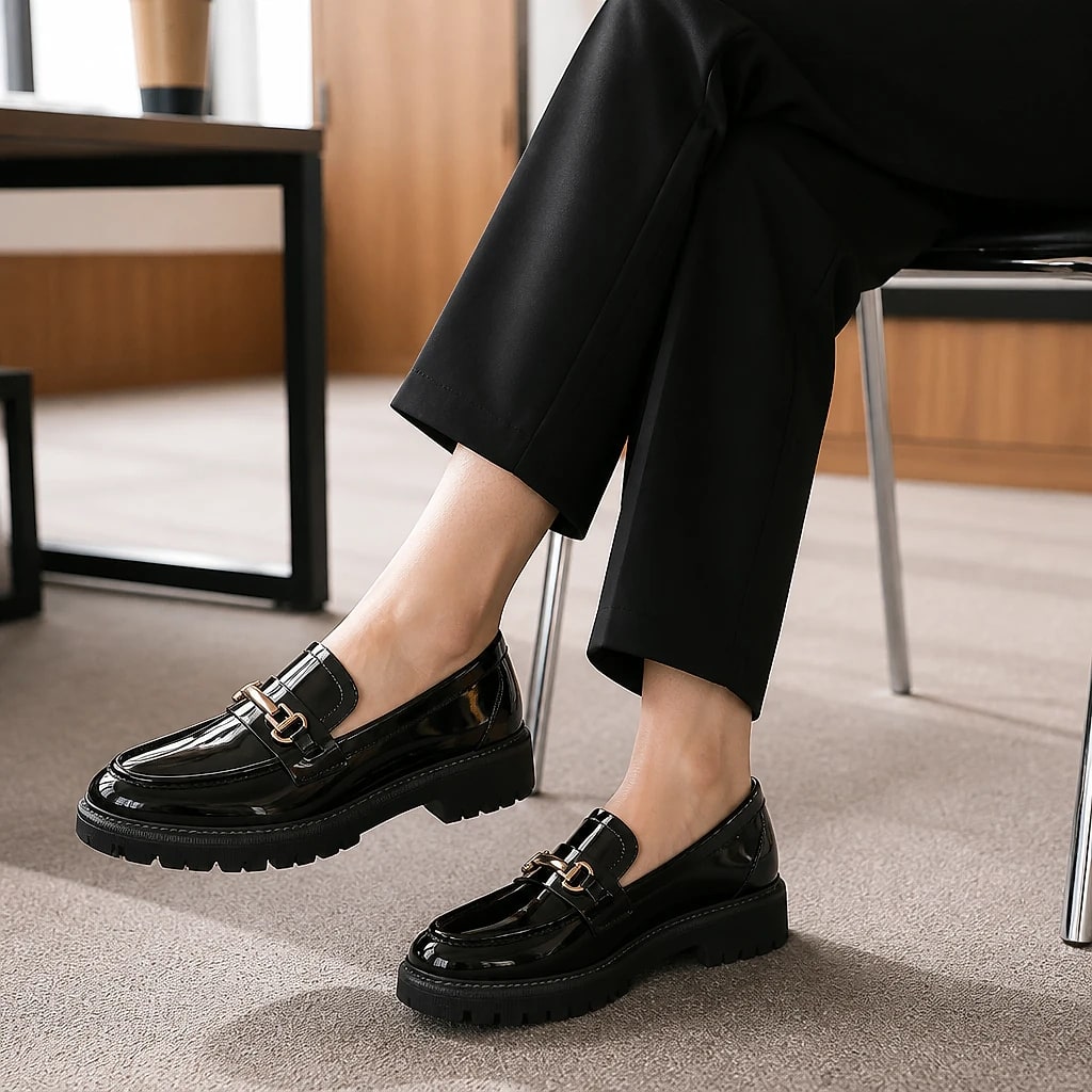 Women's Chunky Lug Sole Loafers