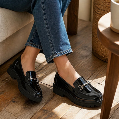 Women's Chunky Lug Sole Loafers