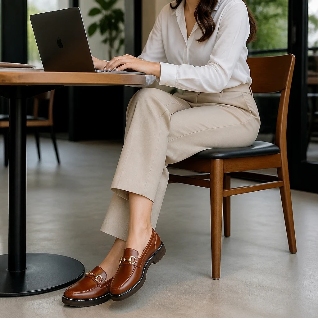 Women's Leather Horsebit Loafers