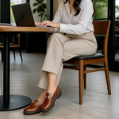 Women's Leather Horsebit Loafers
