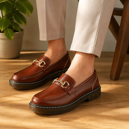 Women's Leather Horsebit Loafers