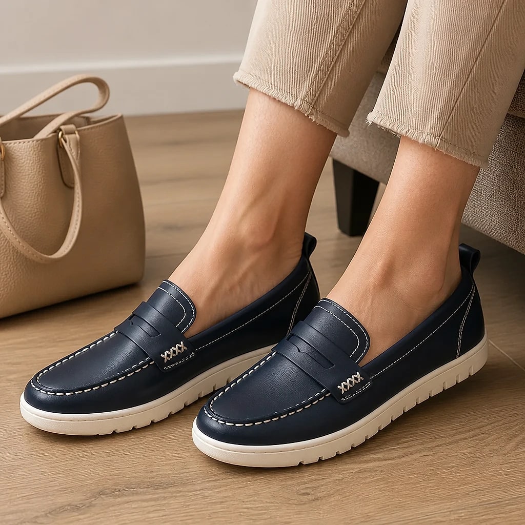 Women's Leather Penny Loafers