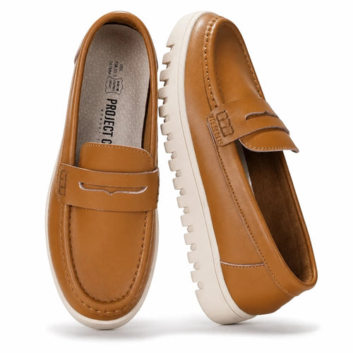 Women's Leather Slip-On Loafers