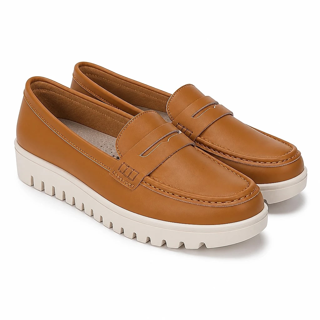 Women's Leather Slip-On Loafers