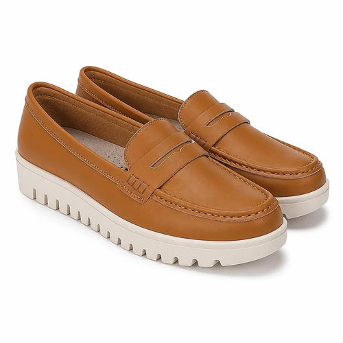 Women's Leather Slip-On Loafers