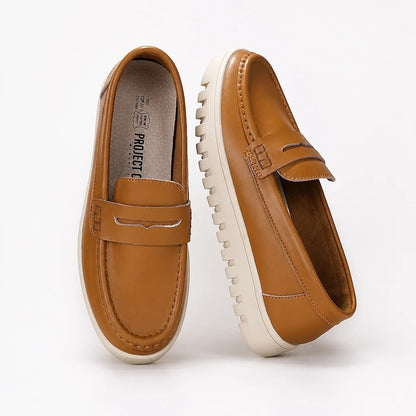 Women's Leather Slip-On Loafers