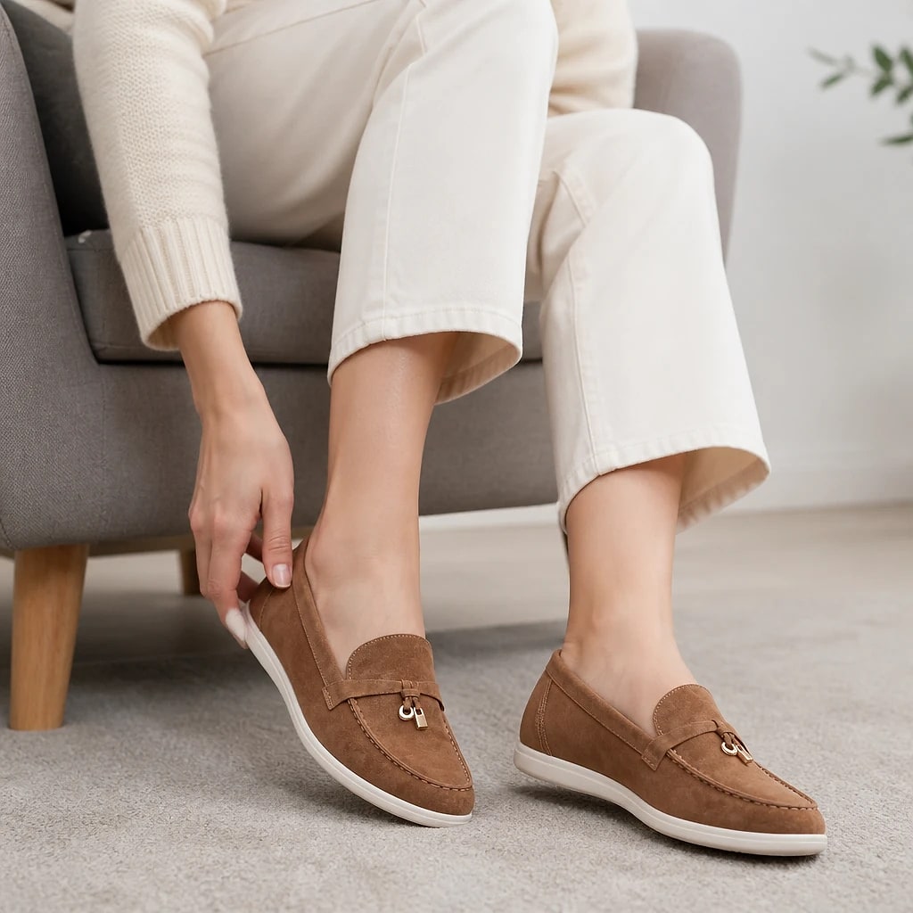 Women's Suede Slip-On Loafers