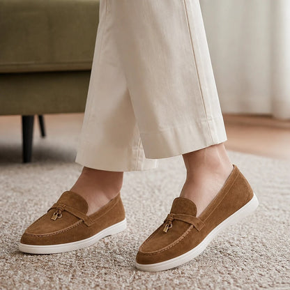 Women's Suede Slip-On Loafers