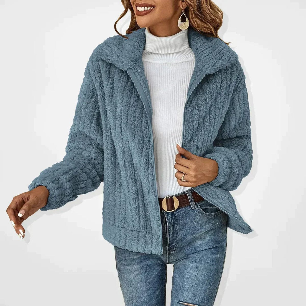 Oversized Sherpa Winter Cardigan