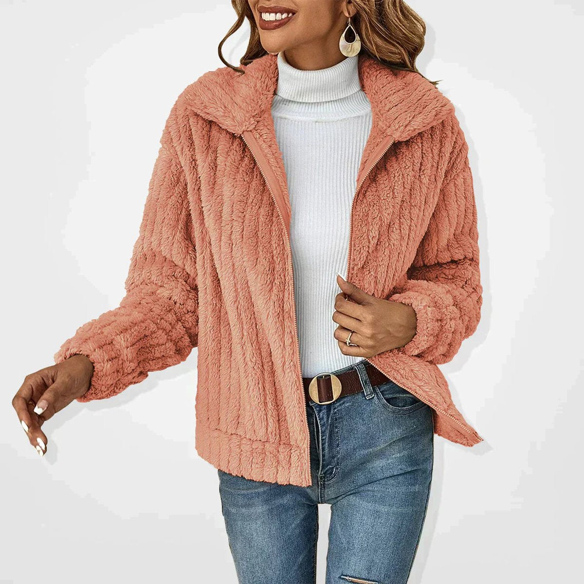 Oversized Sherpa Winter Cardigan