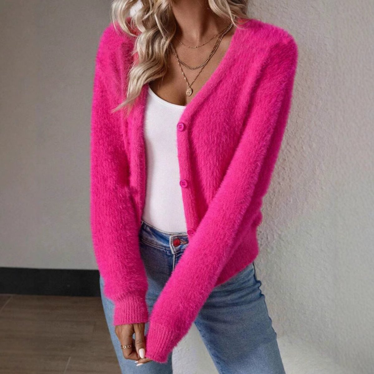 Fluffy Winter Cardigan